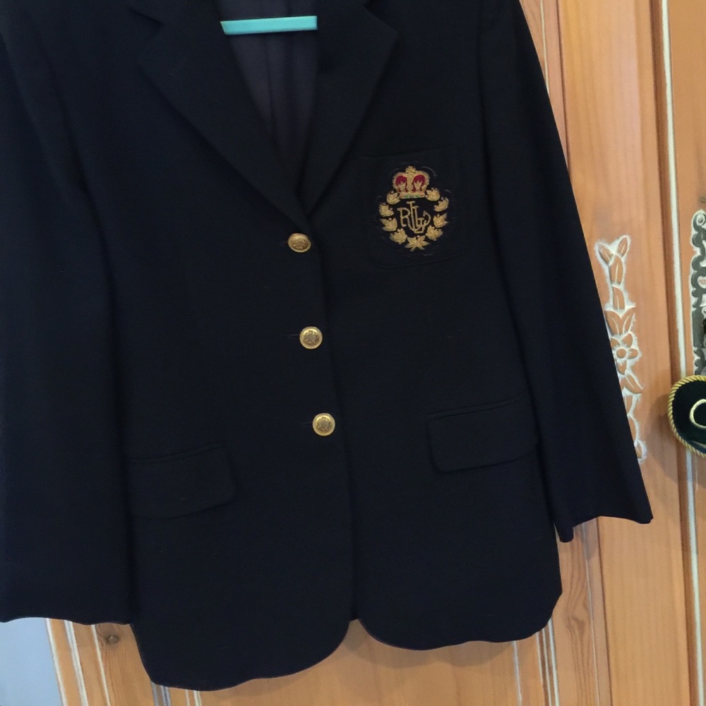 Ralph Lauren LRL Crested Crown Boyfriend Blazer - Picture 6 of 7